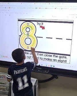 Student showing the number formation of an 8. Understanding Numbers 6-10: Key Learning Strategies to Build a Strong Foundation of Number Sense