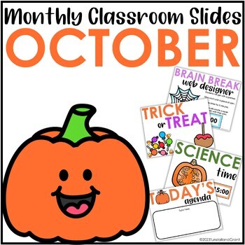 Fall-themed Classroom Slides for October