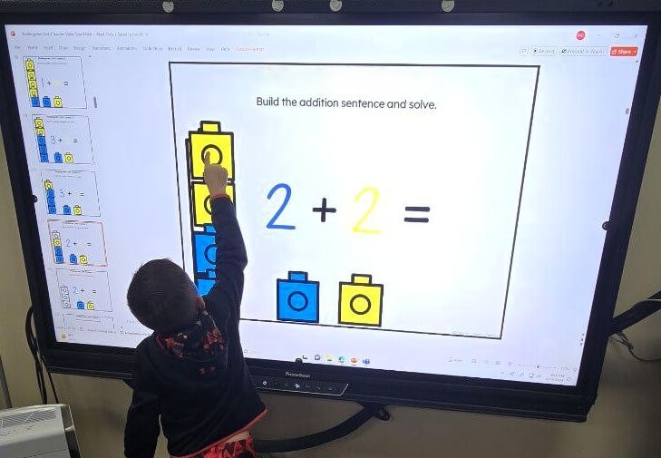 interactive teaching slides for engaging students in math learning. 