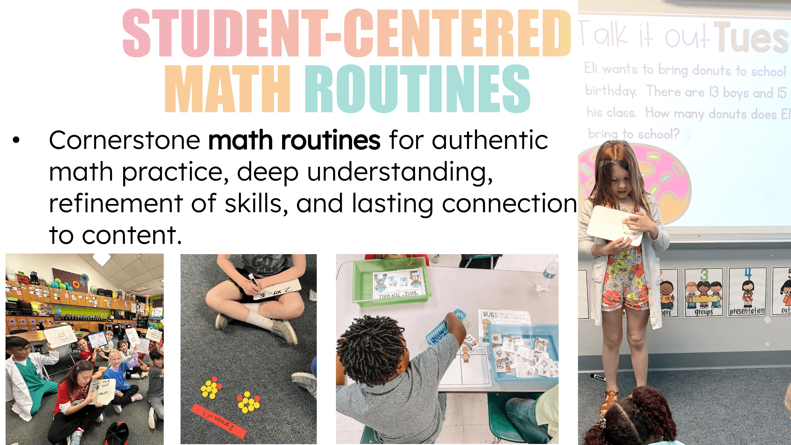 Student-centered math routines
