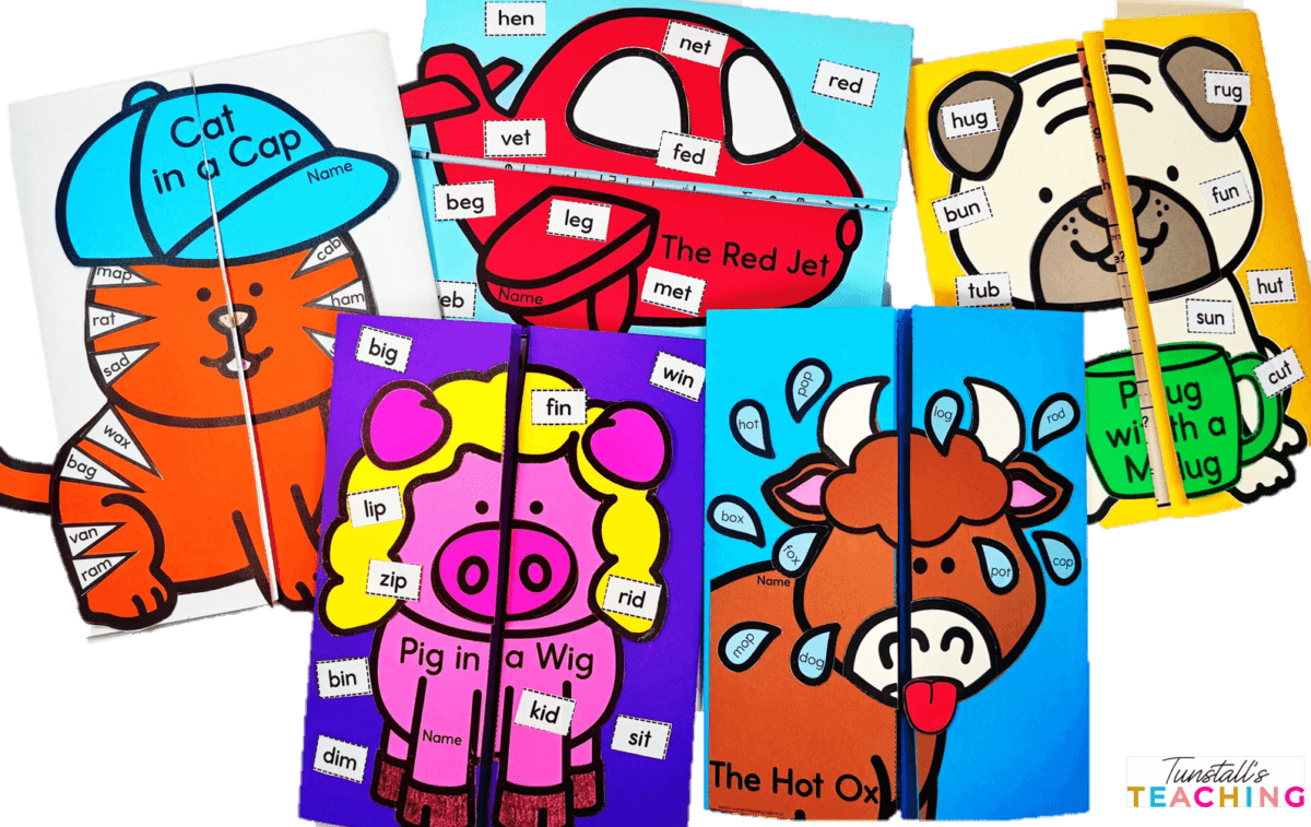 Short Vowel CVC Phonics Foldable Bundle 