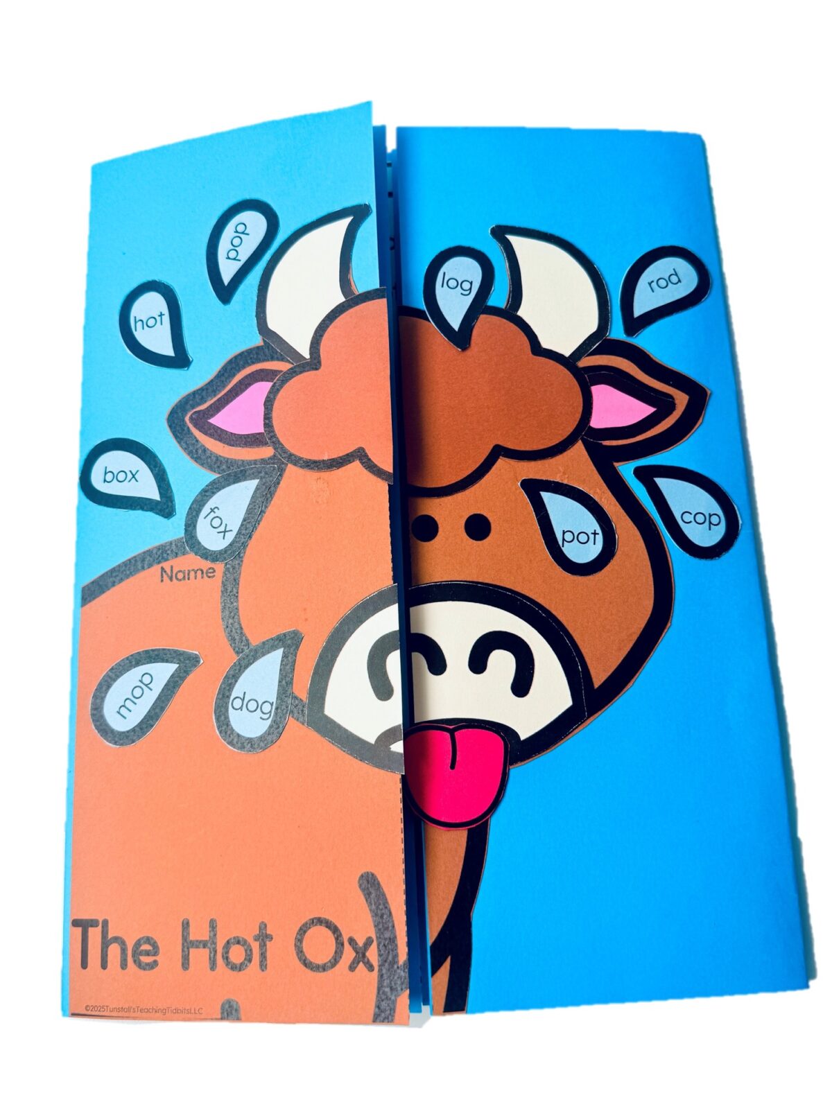 The Hot Ox phonics foldable