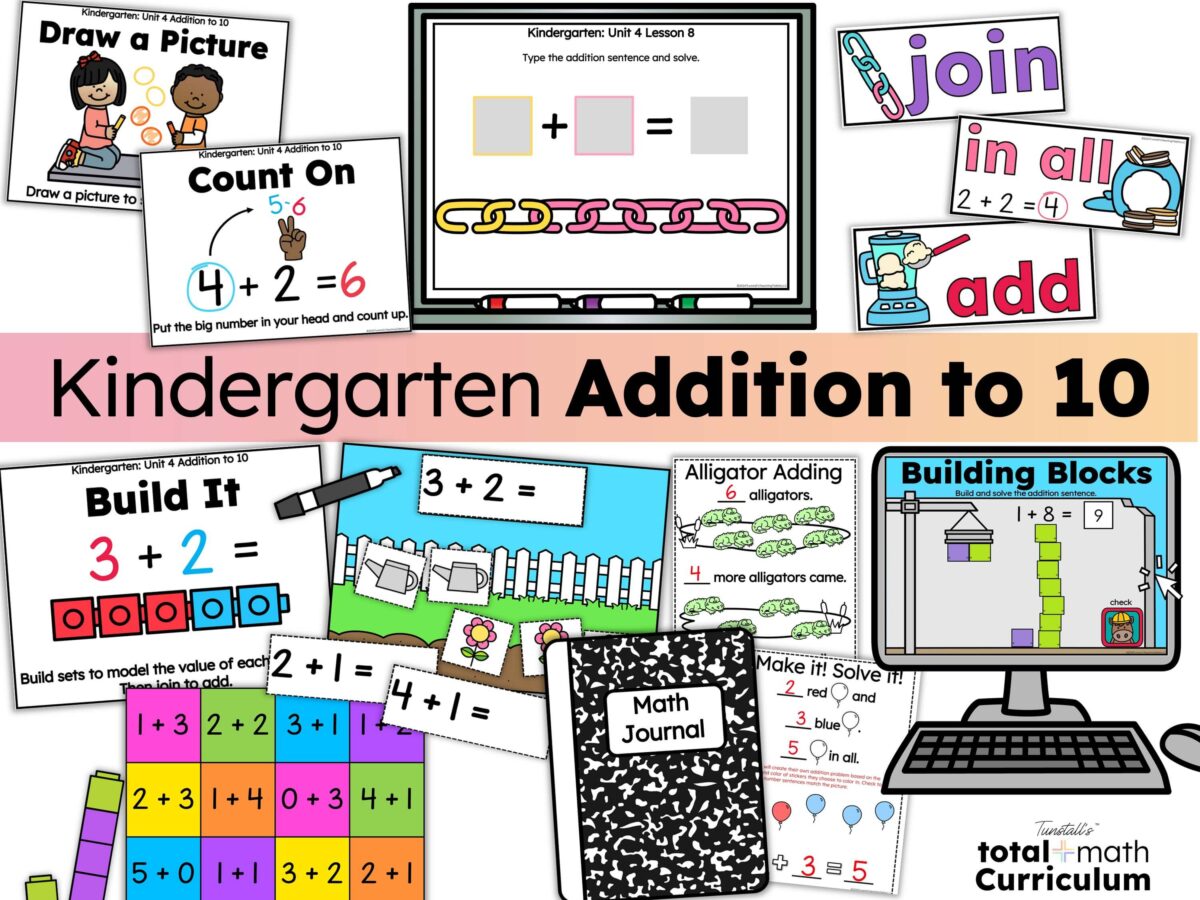 add within 10 in kindergarten