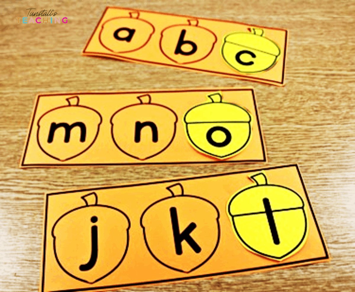 Gone Nuts letter activity
