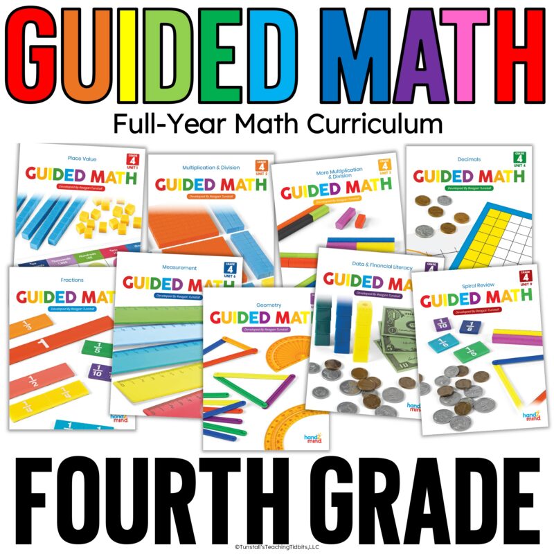 Guided Math Full Year Math Curriculum Fourth Grade