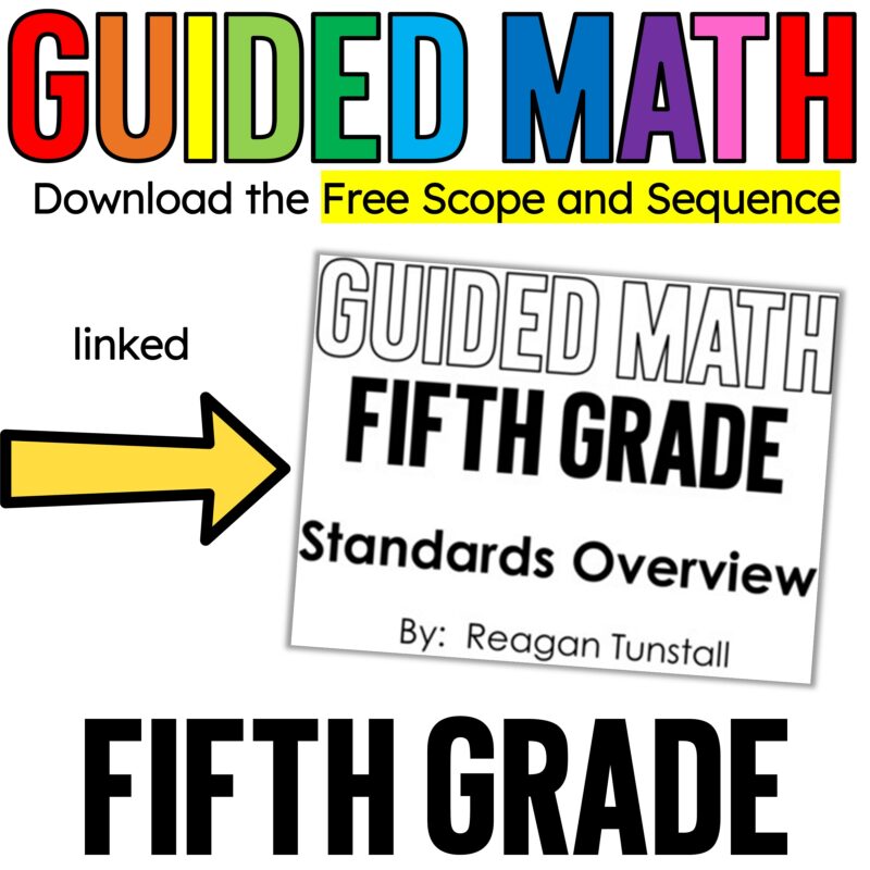 Guided math fifth grade standards alignment