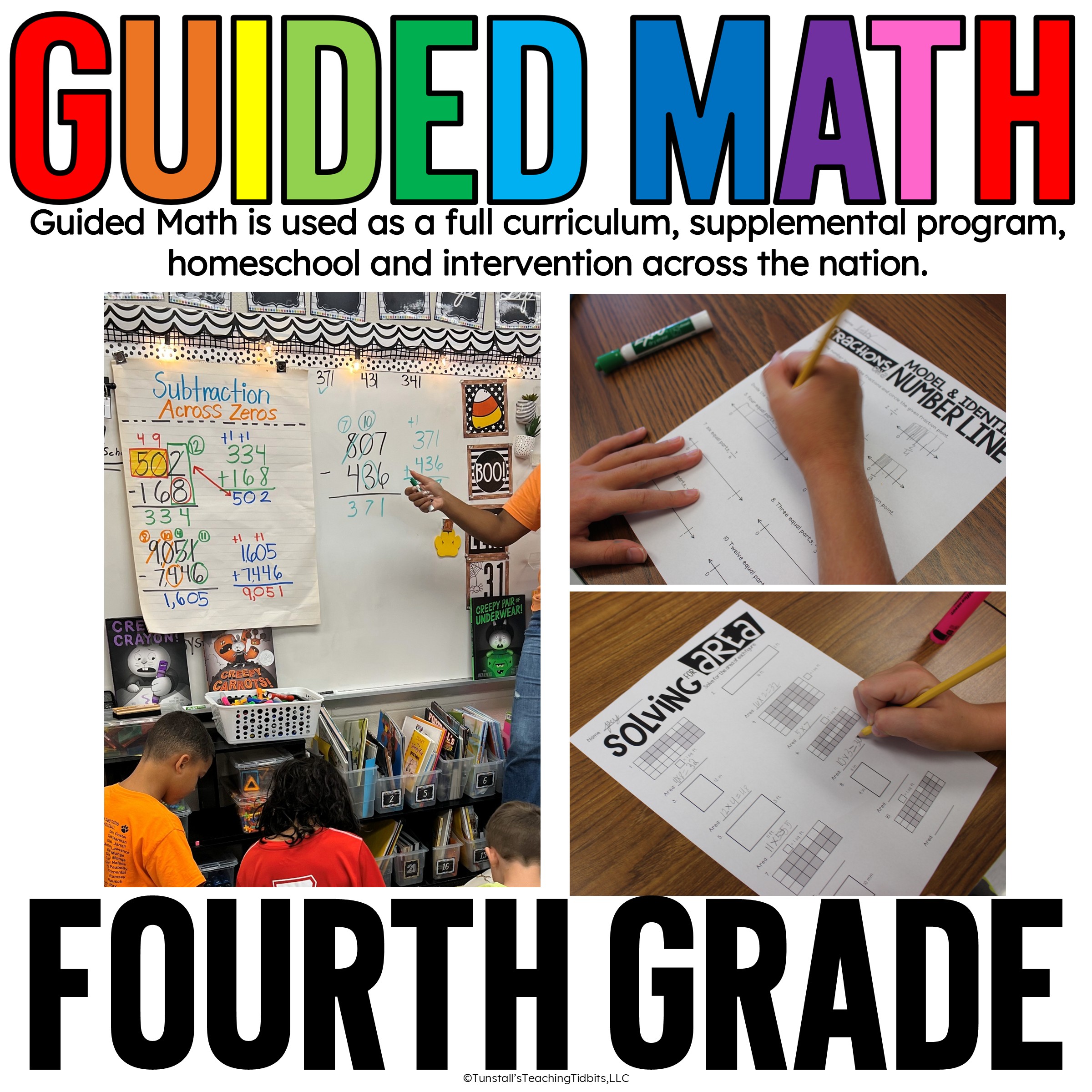 Fourth Grade Guided Math: Complete Curriculum for Your Math Block