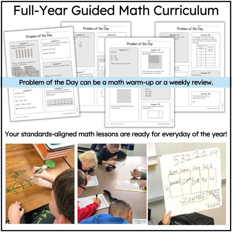 fifth grade guided math full year curriculum