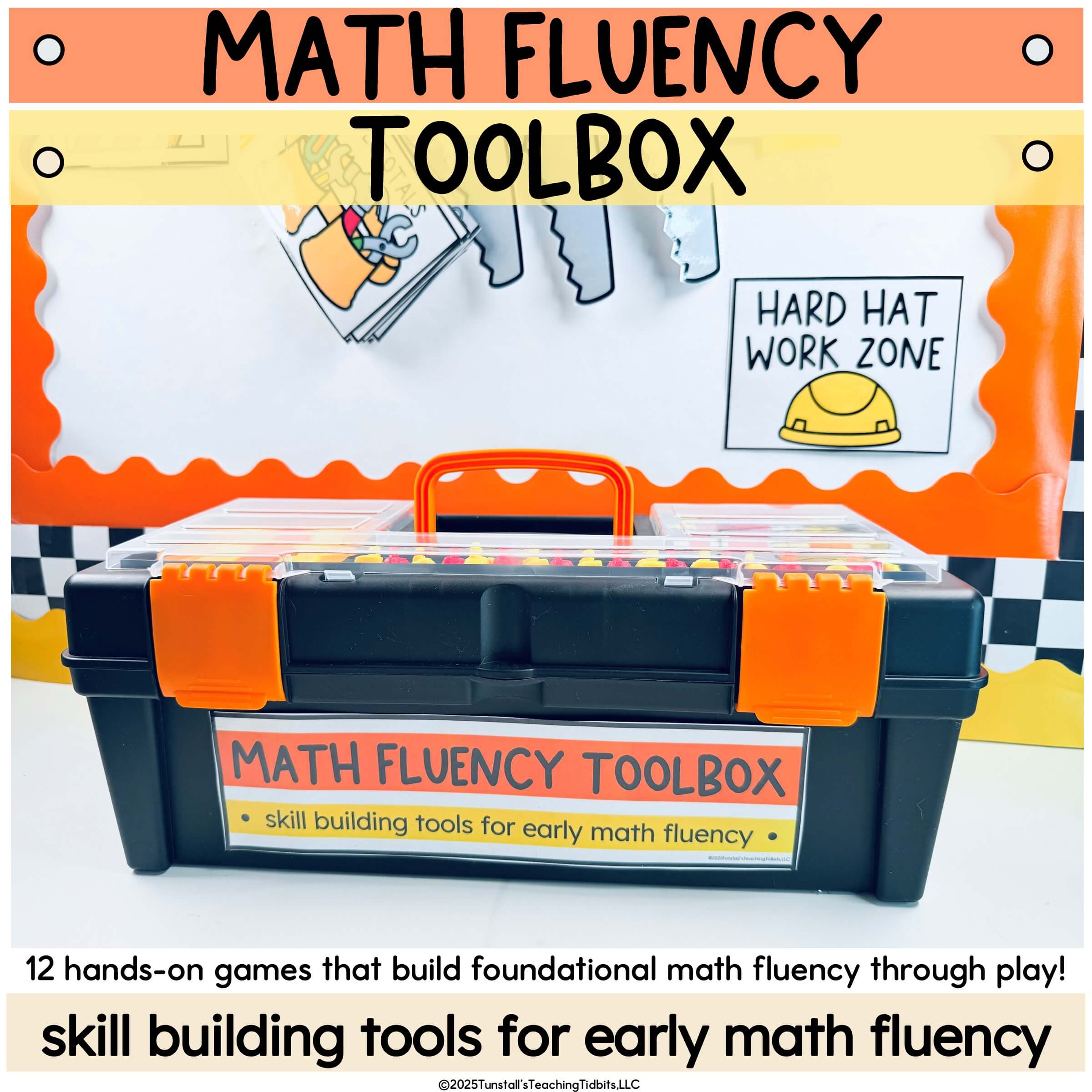 Math Fluency Toolbox Construction themed math activities