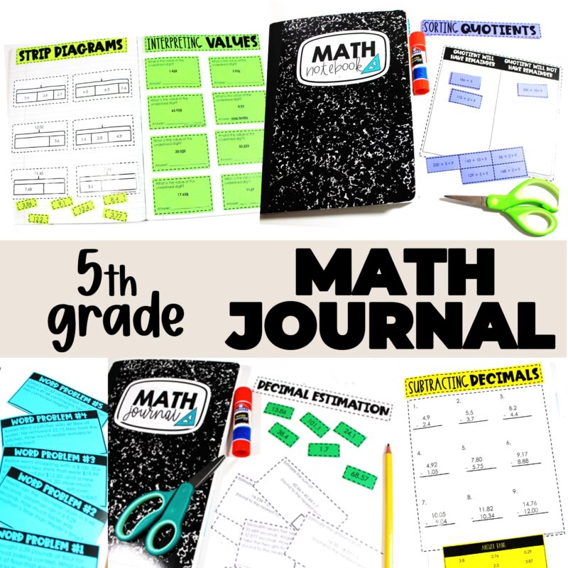 5th Grade Math Journals