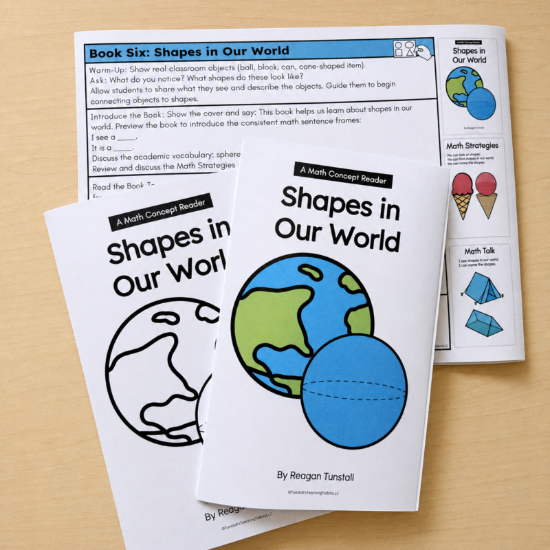 Shapes in our world math concept reader geometry