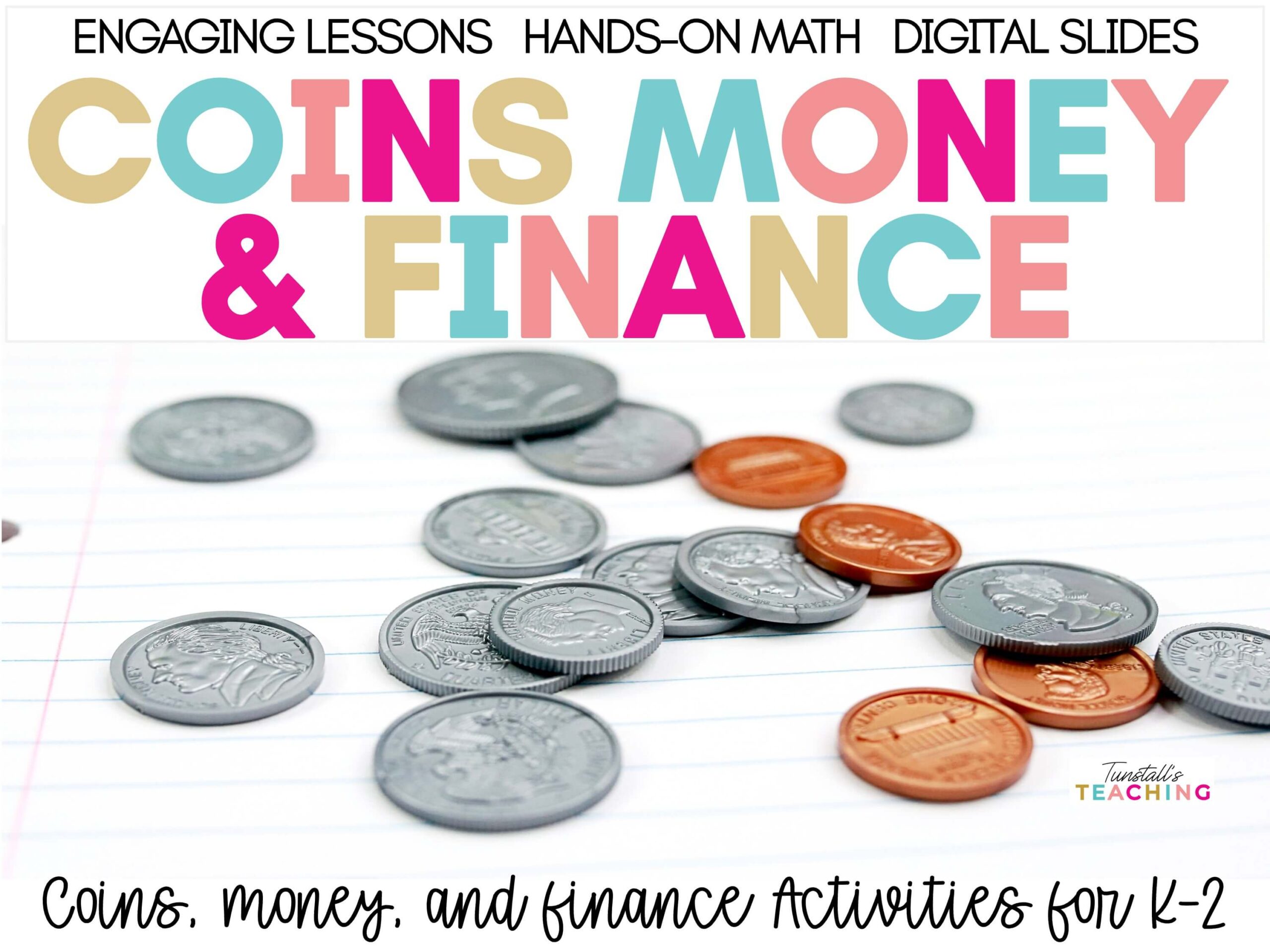Coins Money and Finance Activities for Kindergarten First Grade and Second Grade