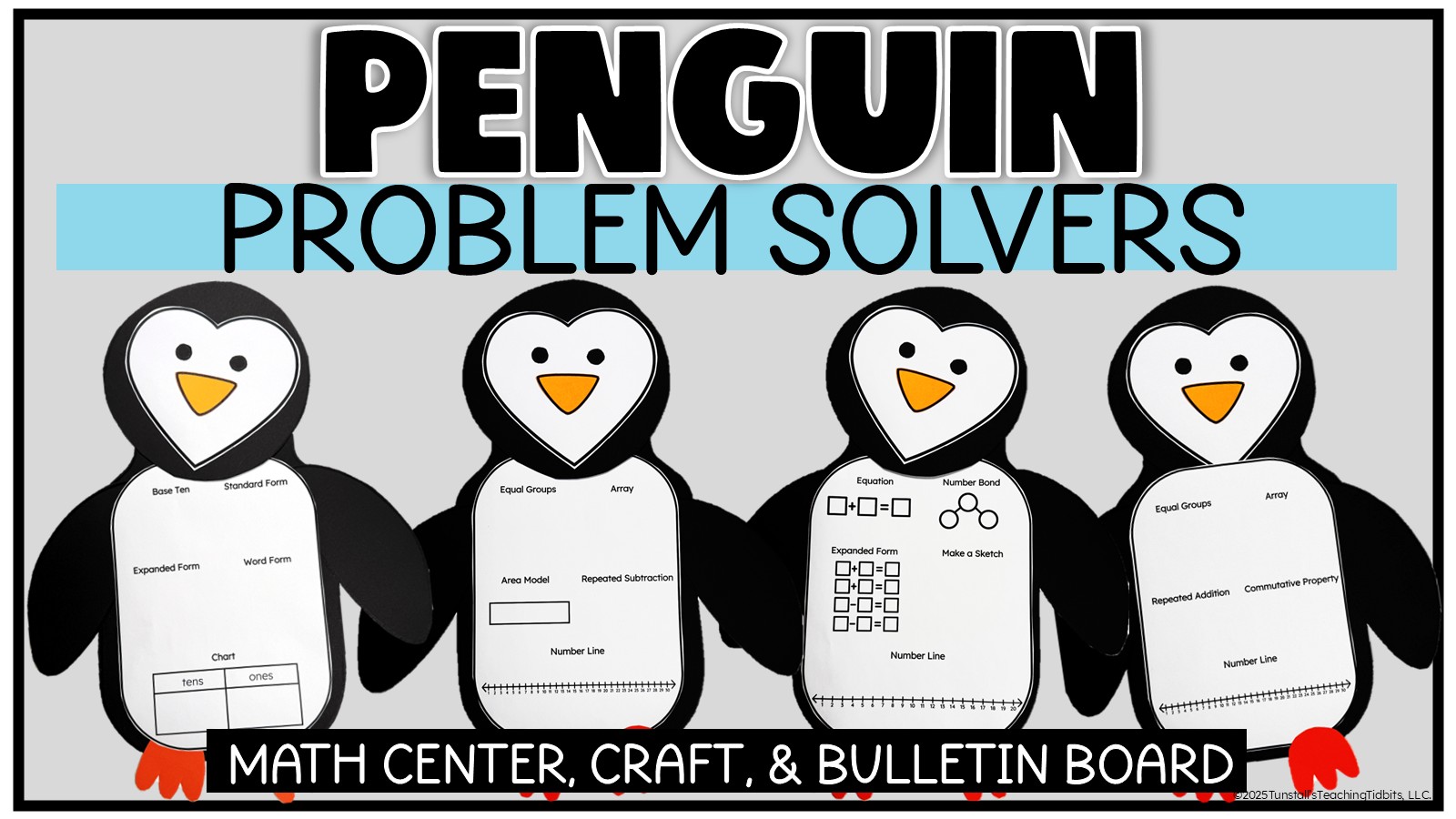 Penguin Math Craft Winter Centers