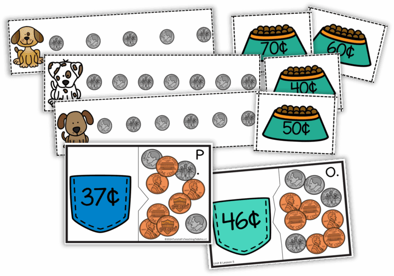 Hands-On Math Centers for Money in First Grade
