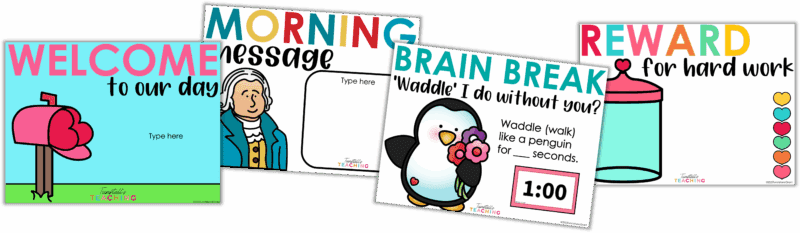 Classroom slides for February