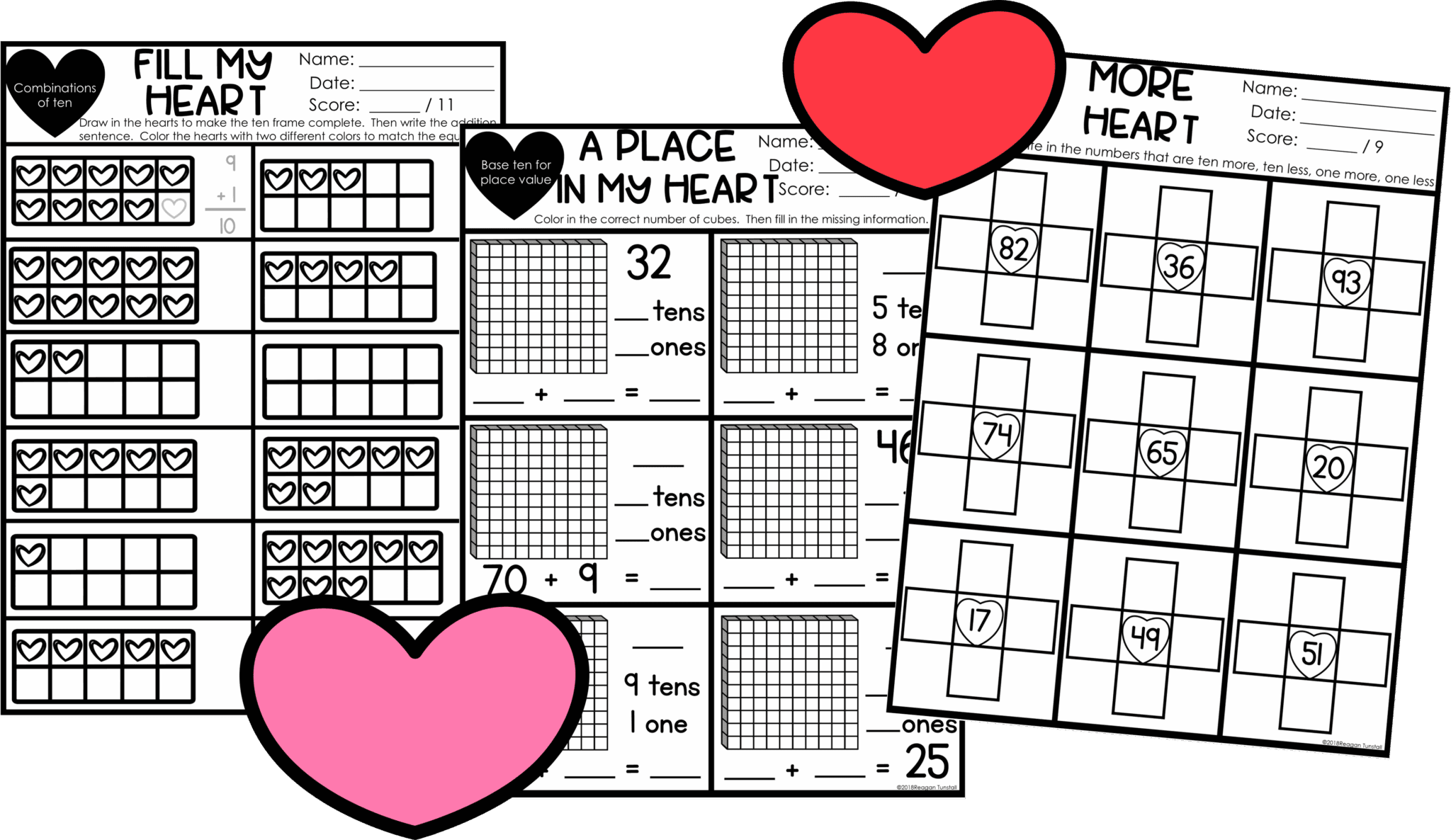 Valentine’s Day Math Worksheets for K–2 | Free Printable Sample