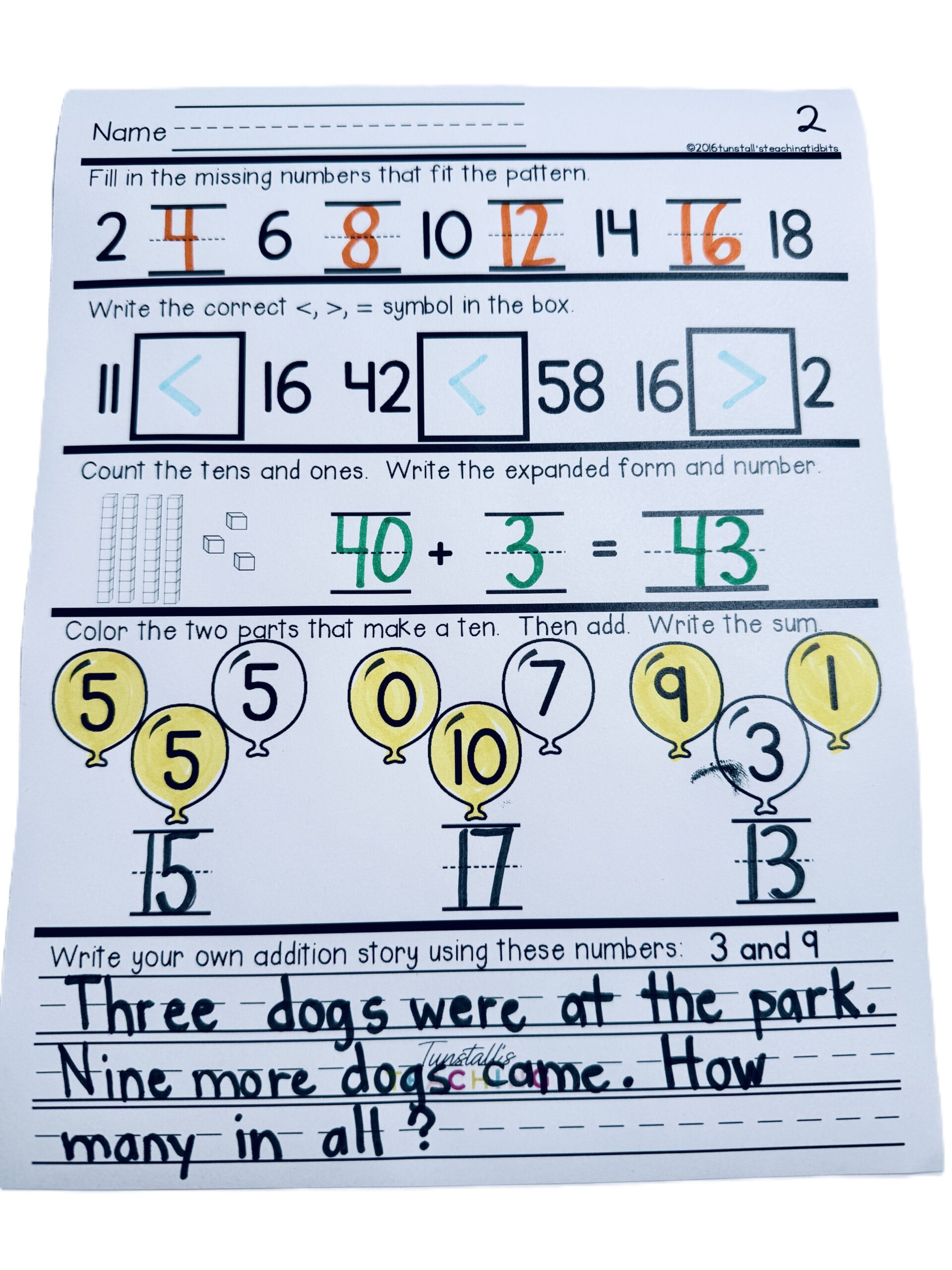 Daily Math and Daily Language Spiral Review for K 3 Morning Work