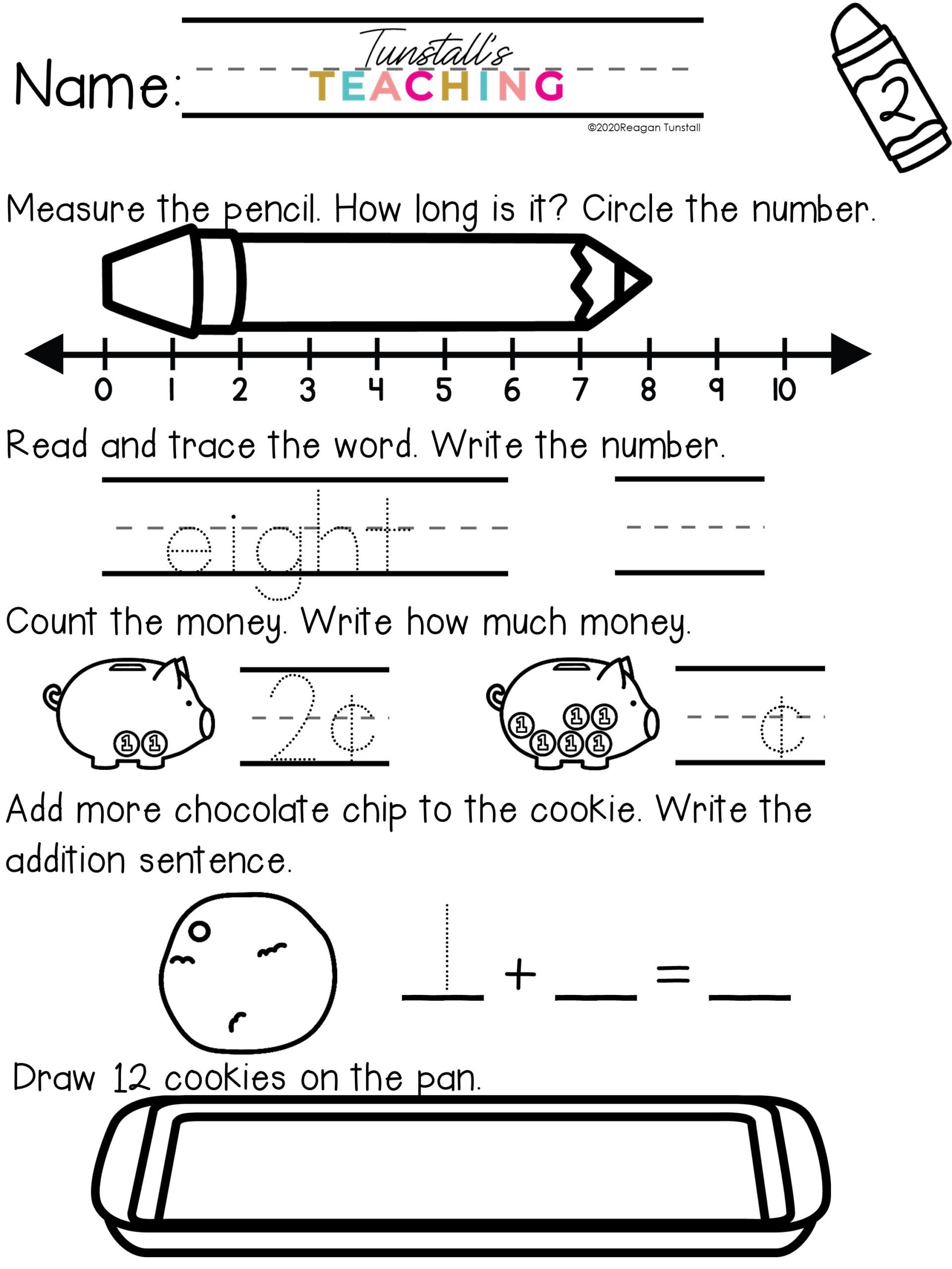 Daily Math and Daily Language Spiral Review for K 3 Morning Work