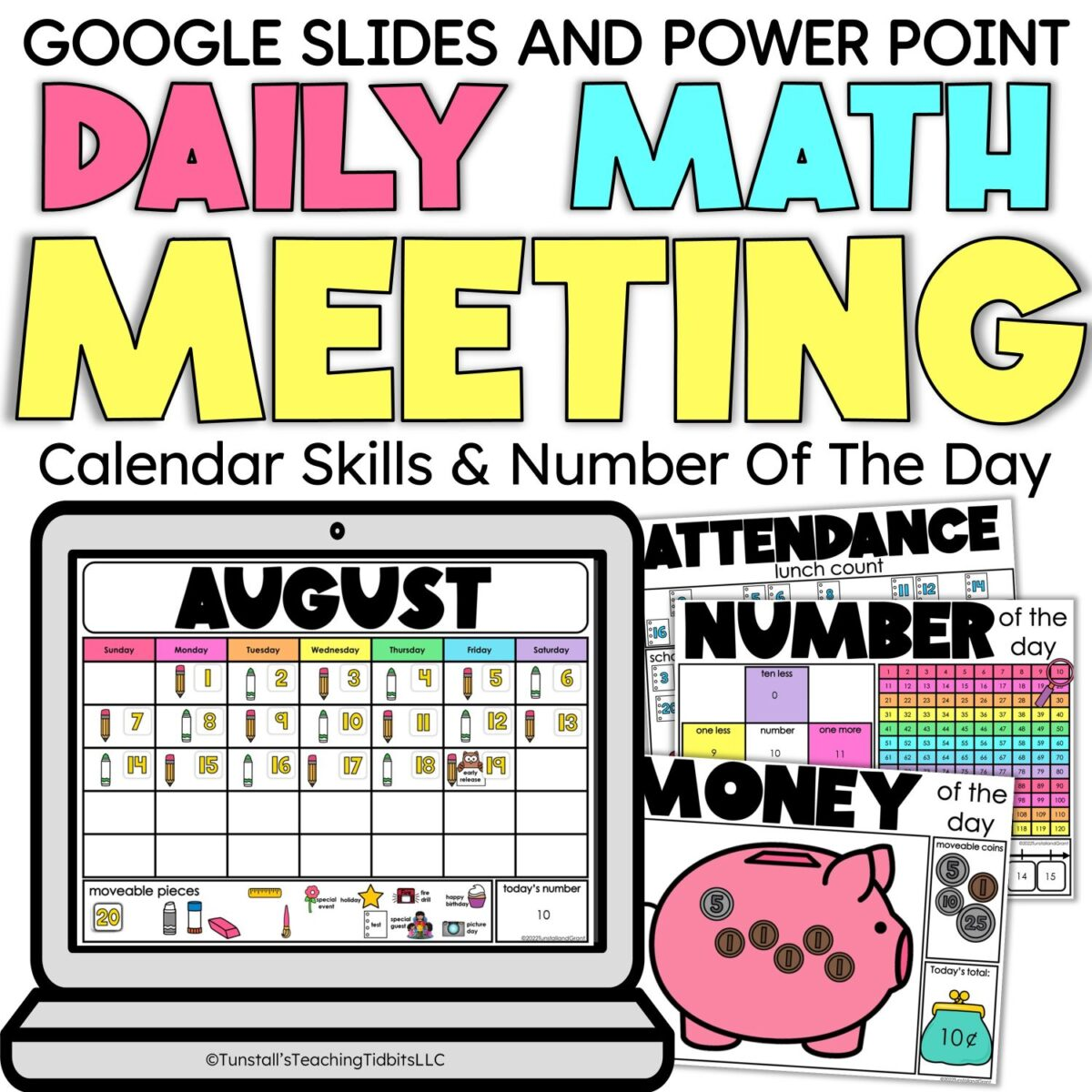 Daily Math Meeting Using Google slides or PowerPoint.