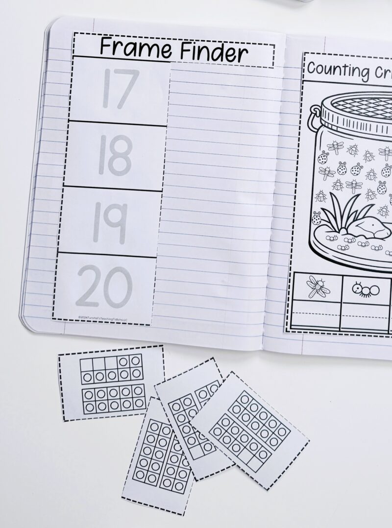 Kindergarten math journal numbers 0-20