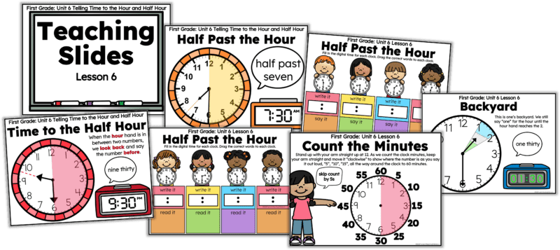 teaching slides for telling time