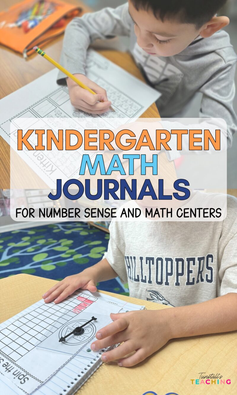 kindergarten math journals cut and paste notebook activities
