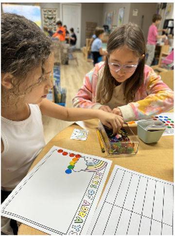 rainbow arrays hands on math
