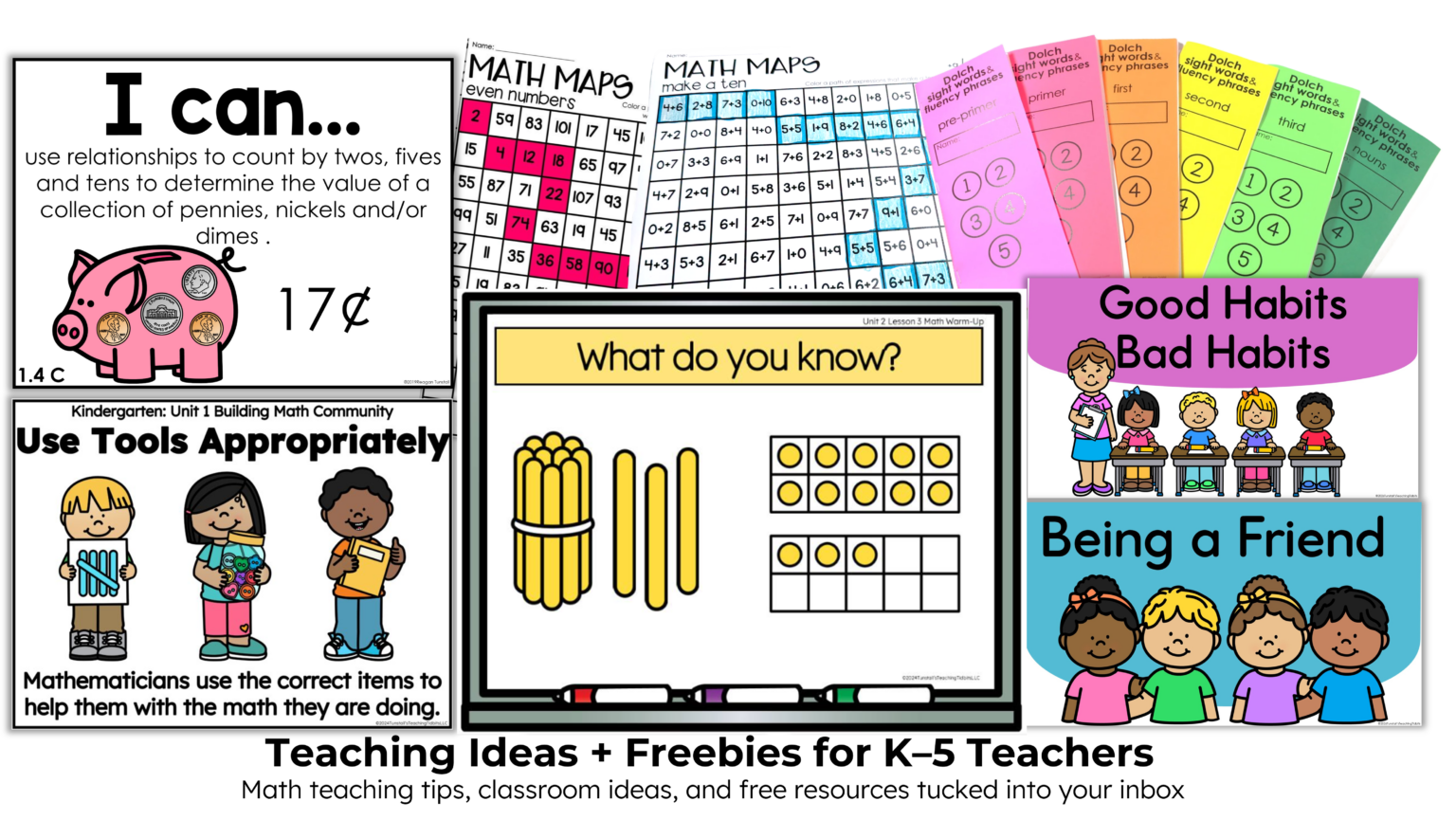 Teaching Resources Online | K-5 Math | Tunstall's Teaching