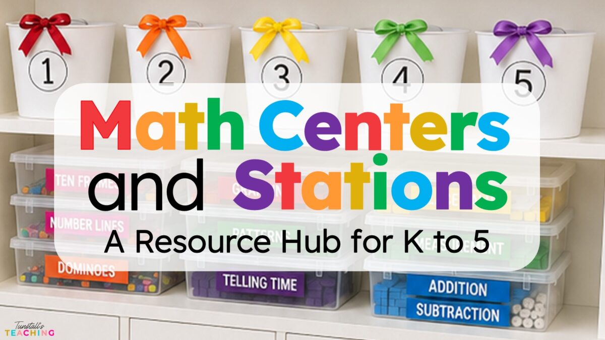 Math Centers and Stations A Resource Hub for K to 5