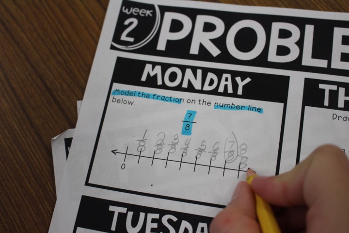 Example problem of the day Guided Math