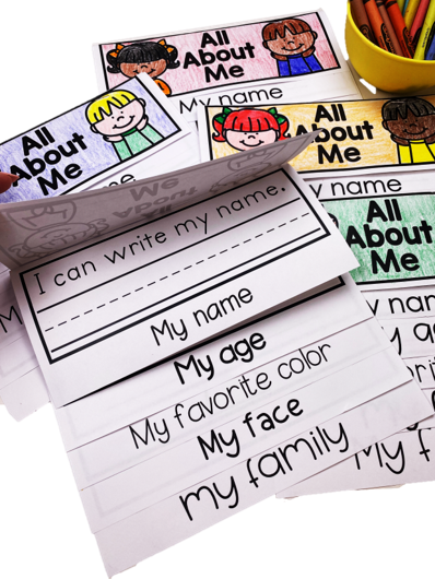 All About Me Flip Up Books